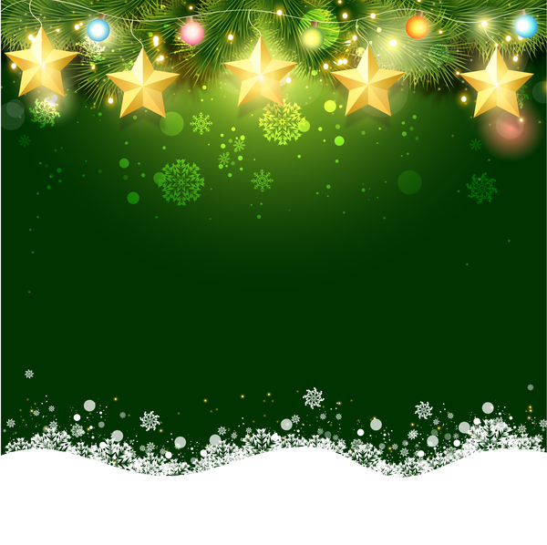 Green christmas background design vector 01  