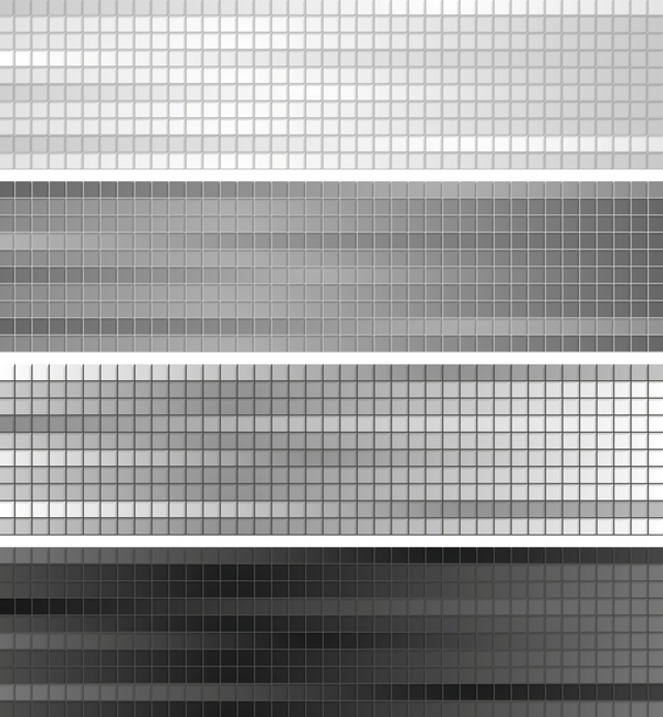 Bannières carrées gris vector background  