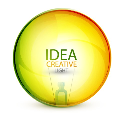 Idea creative light design elements vector 03  
