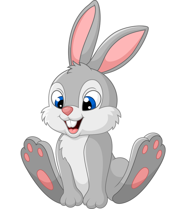 Rabbit cute cartoon vector 01  