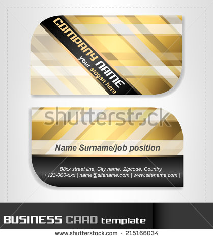 Rounded business cards template vector material 15  