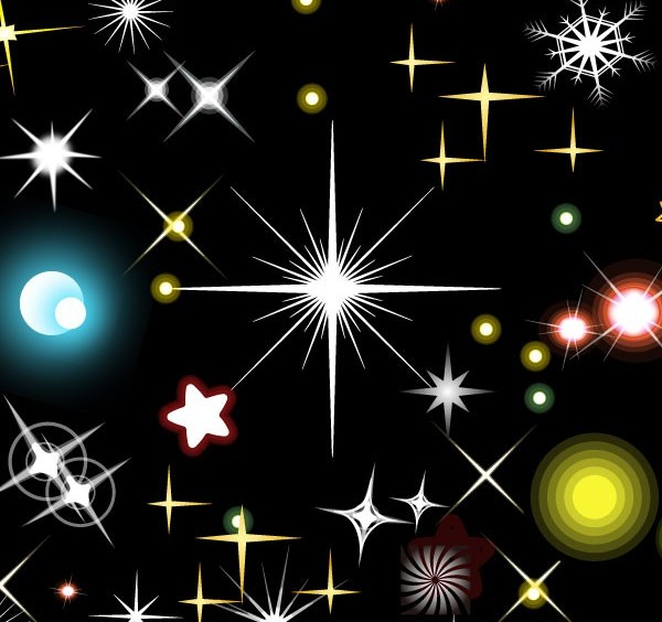 Starlight with snowflake background vector  