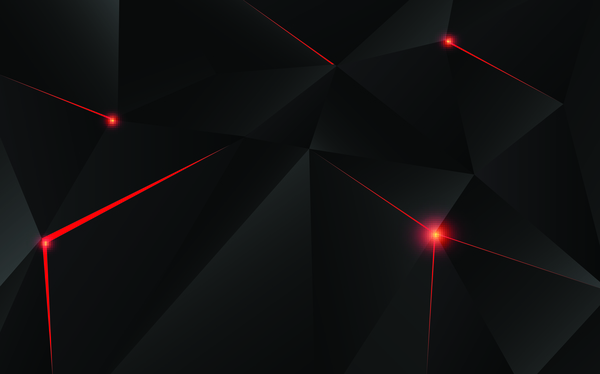三角形幾何学赤ライト ベクトル 01 黒  