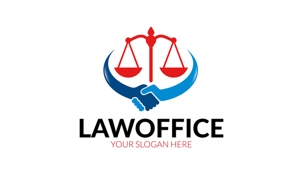 Anwaltsbüro-Logo-Vektor  
