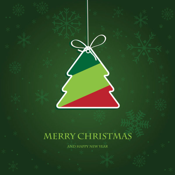 Cute Christmas creative Greeting Cards vector 02  