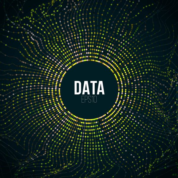 Großer Datenzusammenfassungstechnologie-Hintergrundvektor 01  