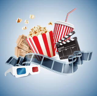 Cinema movie vector background graphics 08  