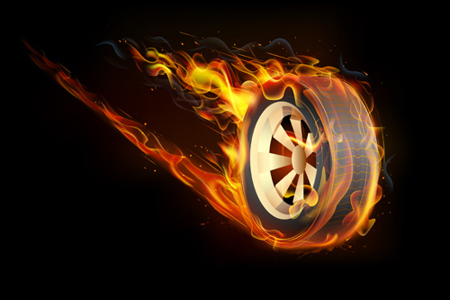 Creative Fire elements vector 03  