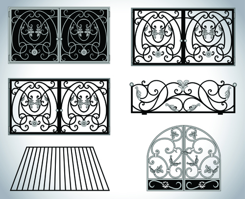 Vector Forged Guardrail design set 02  