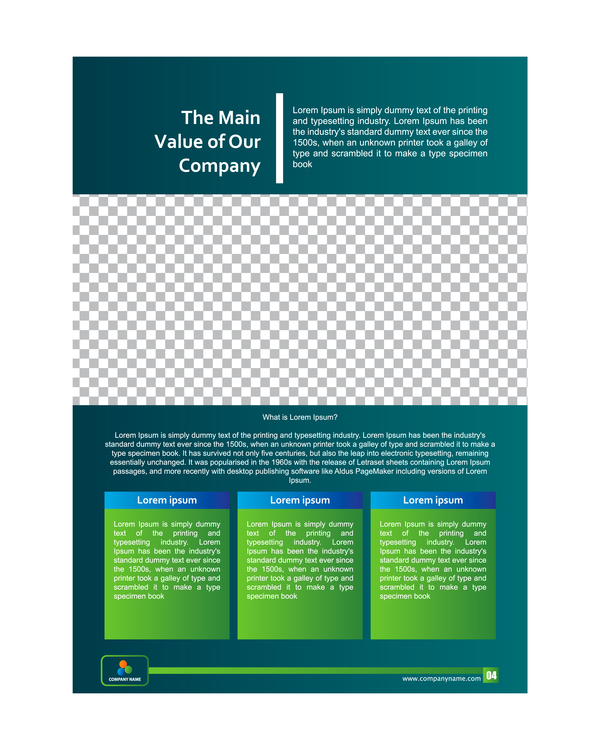 Green styles cover brochure template vectors set 04  