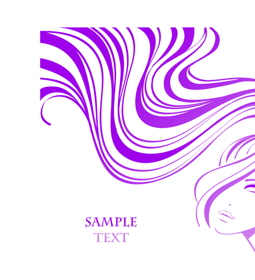 Hairdresser and beauty salon theme vector background 09  