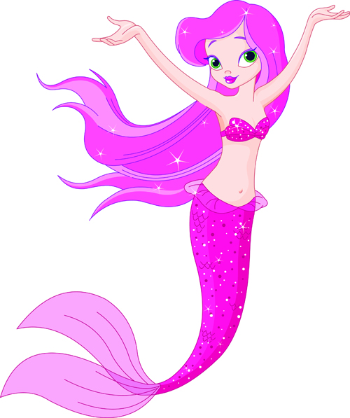 Mermaid vector graphics 03  
