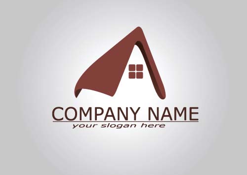 Real estate company logos vectors 02  