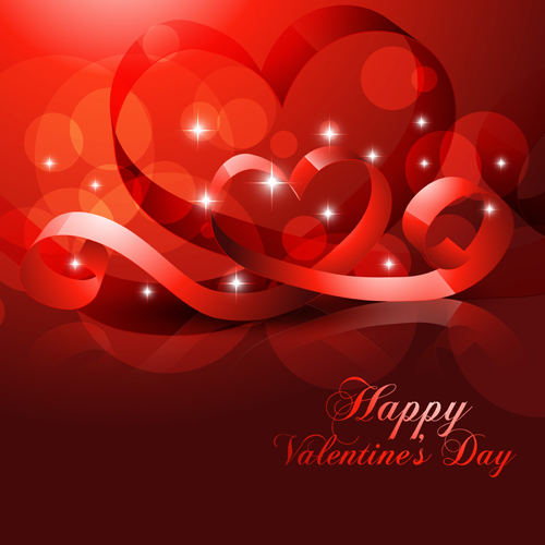 Romantic Happy Valentine day cards vector 10  