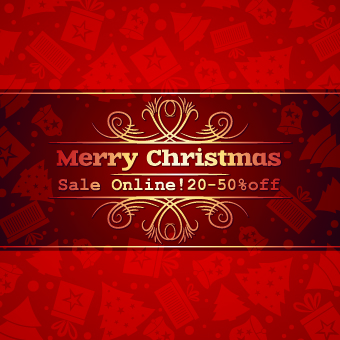 Christmas big sale creative design vector background set 09  