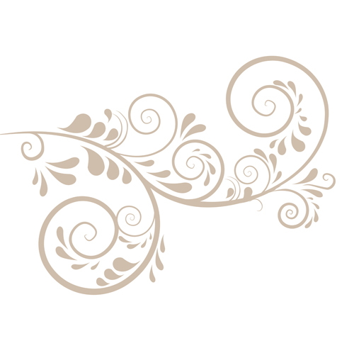 Simple floral ornament background vector 01  