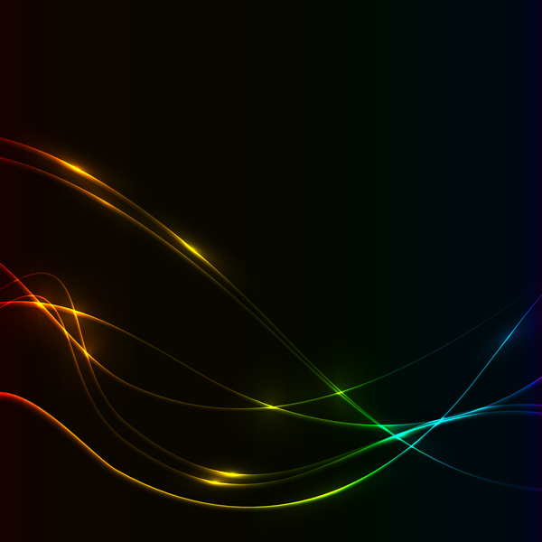 Спектр цветов линии фоновый вектор  