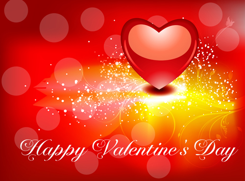 Happy Valentines hearts Illustration vector 03  