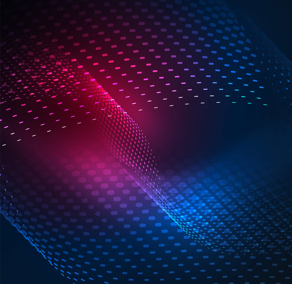 Wavy particles effect abstract background vector 11  