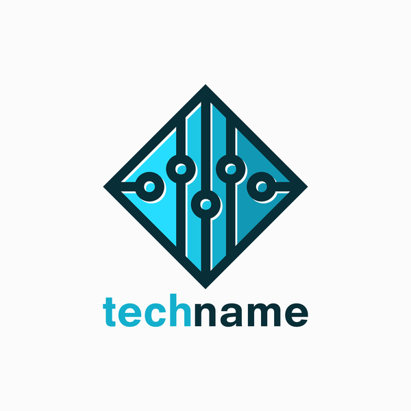 vecteur de logo de technologie  