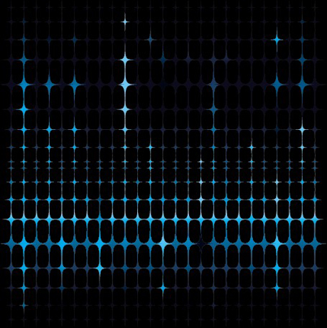 Blue star background vector  