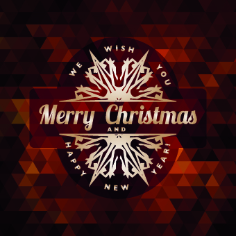 2014 Christmas labels background vector set 04  