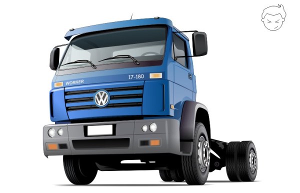 Truck design vector  