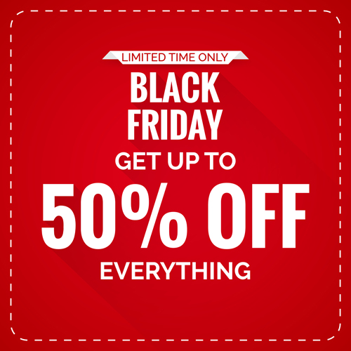 Black friday discount poster template vector 01  
