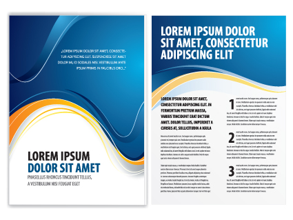 Commonly Business brochure cover design vector 01  