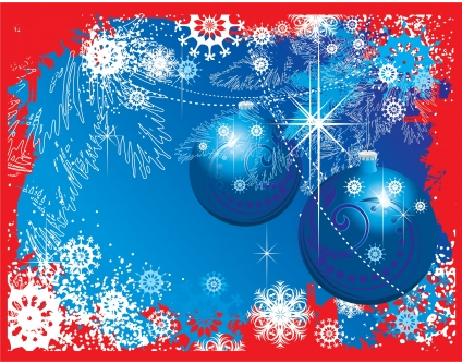 Christmas ball blue graphic vector  