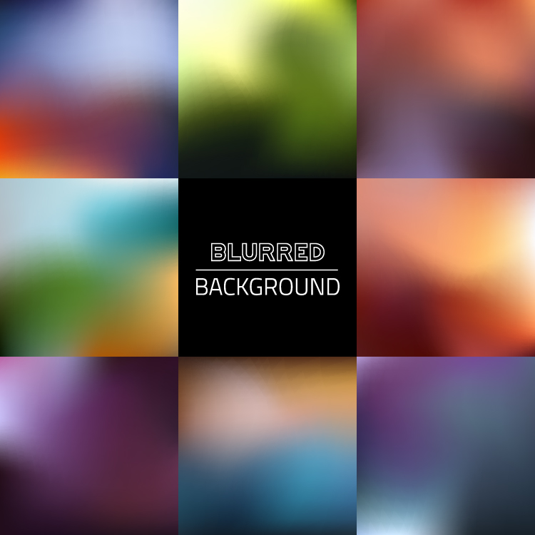 Colorful blurred art backgrounds 03 vector  