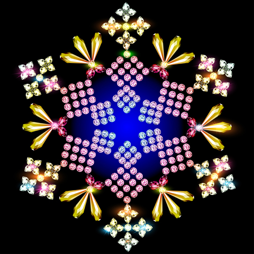 Delicate snowflake christmas illustration vector 05  