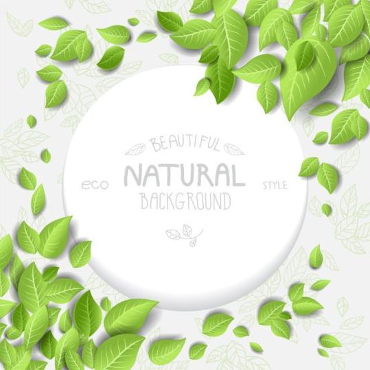 Eco style natural background vector 03  