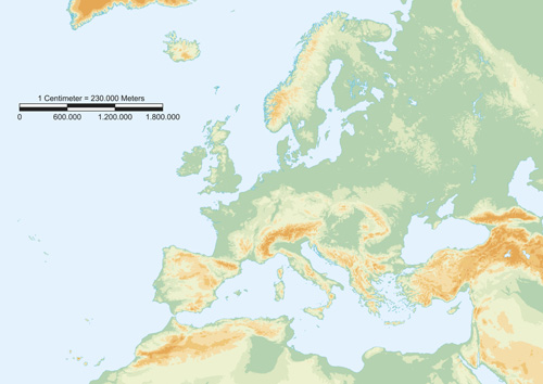 Europe map vectors design 05  