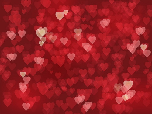Heart blurs background vector  