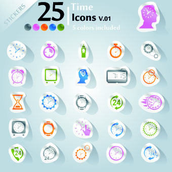 Icons stickers vector 11  