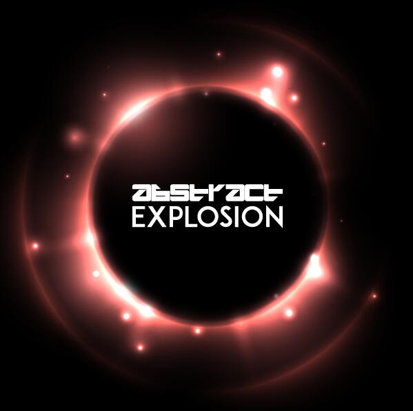 Leichter Explosionseffekt Hintergrundvektor 04  