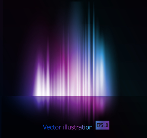 Northern light vector abstract backdrop vector 03  