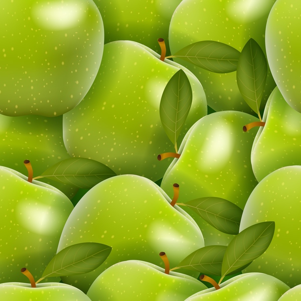 Patroon groene Apple naadloze vector  