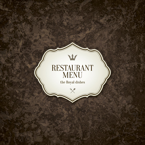 Restaurant menu retro vector design  