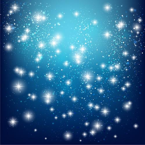 Vector glowing stars art background  