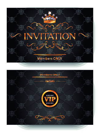 Luxury VIP invitation cards 03  