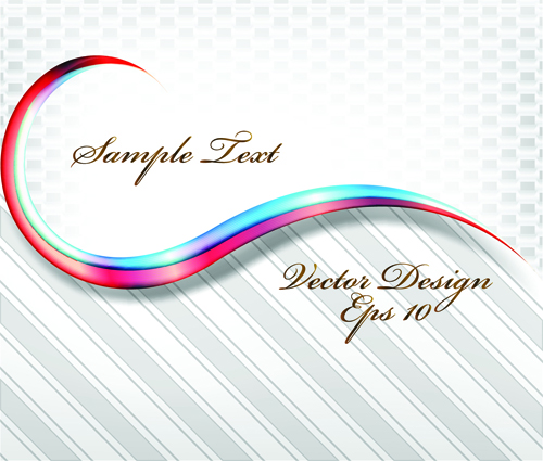 Set of Abstract White vector Backgrounds graphic 01  