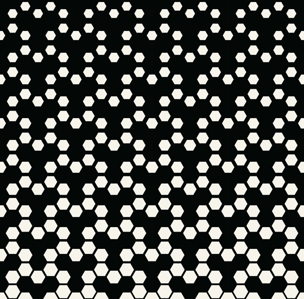 Schwarz-Weiß-Kunst Muster Halbton Vektor 09  