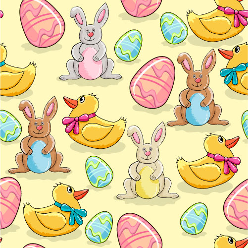Cartoon Color Eggs Illustration vector 02  