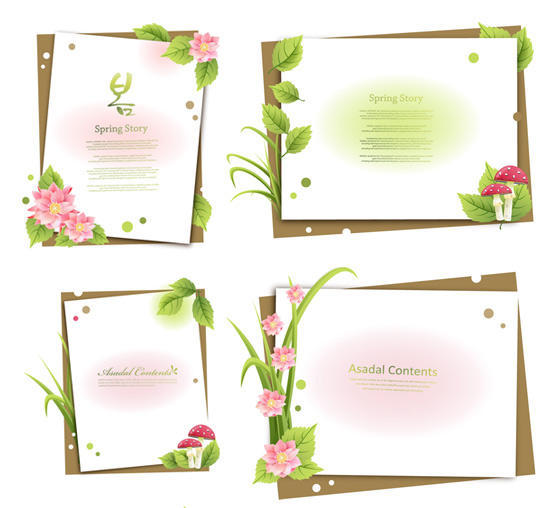 Plant flowers text vector  