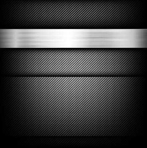 Fibra di carbonio nera con sfondo vettoriale in metallo lucido 02  