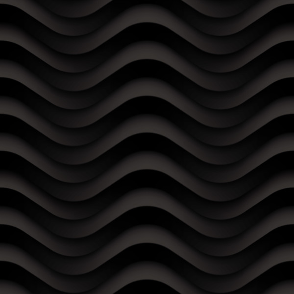 Schwarze gewellte Textur Muster nahtloser Vektor 08  
