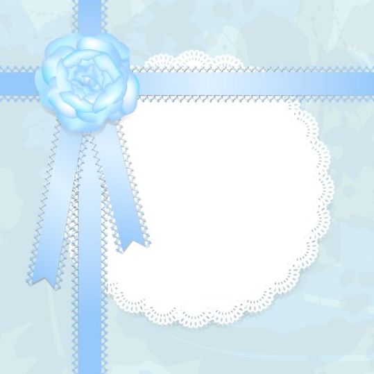 Blauwe Lace Card vector  
