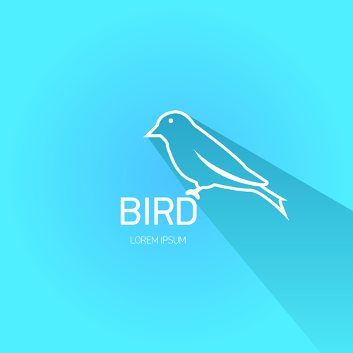 Classic bird logo design elements vector 02  